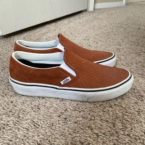 Brown suede slip-on Vans
